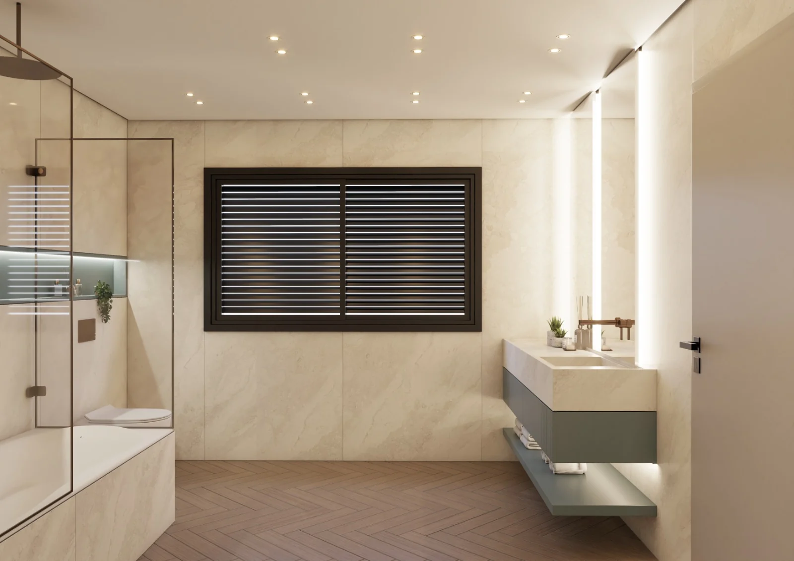 Shower room interior