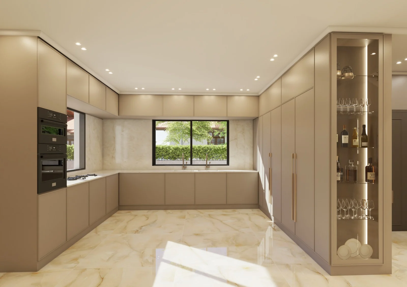 Contemporary kitchen at Ravutski 51